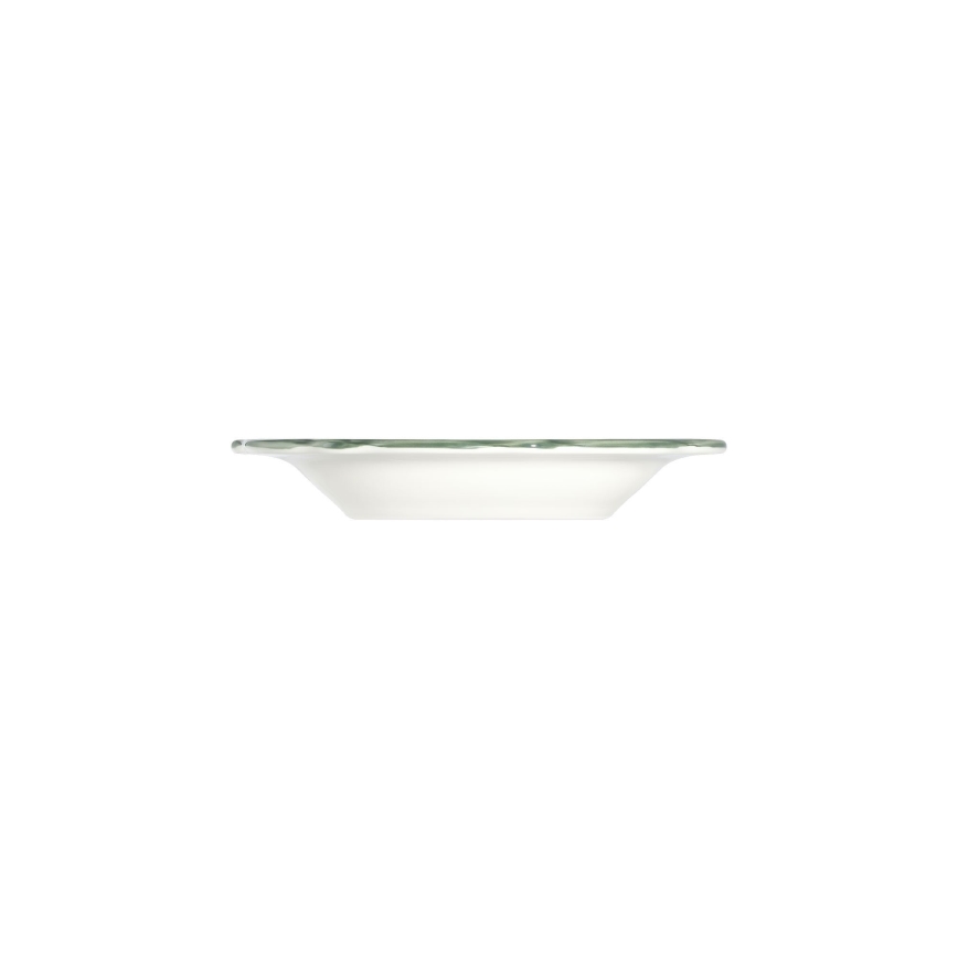 Conjunto de jantar 24 peças branco/verde porcelana