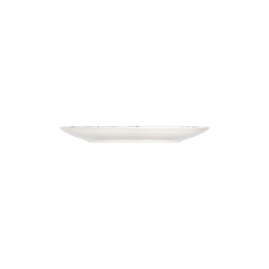 Conjunto de jantar 24 peças branco/vermelho/azul /porcelana