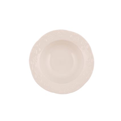 Conjunto de jantar 24 peças creme/porcelana