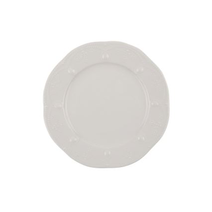 Conjunto de jantar 24 peças creme/porcelana