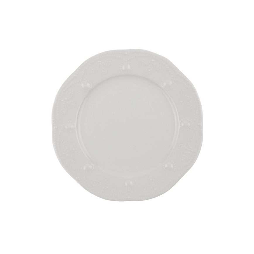Conjunto de jantar 24 peças creme/porcelana