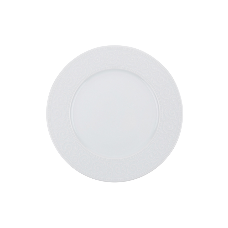 Conjunto de jantar 24 peças em porcelana branca