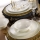 Conjunto de jantar 24 peças em porcelana, branco