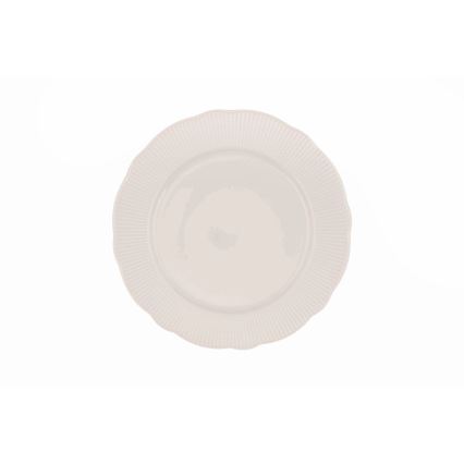 Conjunto de jantar 24 peças em porcelana, branco