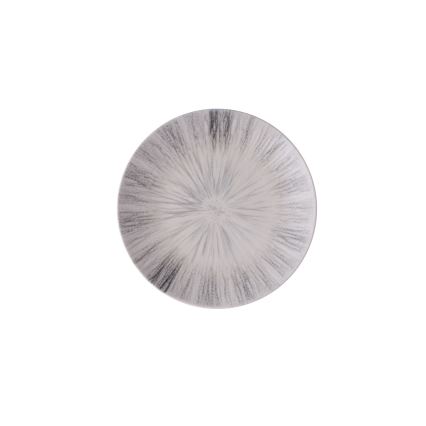 Conjunto de jantar 24 peças em porcelana, cor cinza