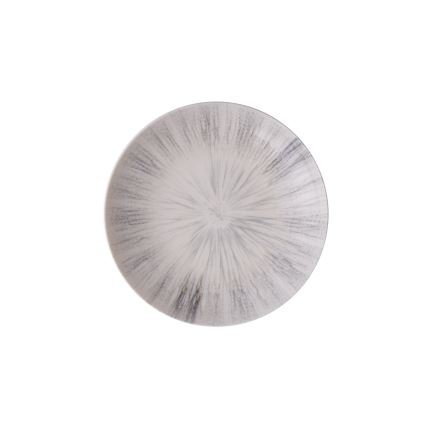 Conjunto de jantar 24 peças em porcelana, cor cinza