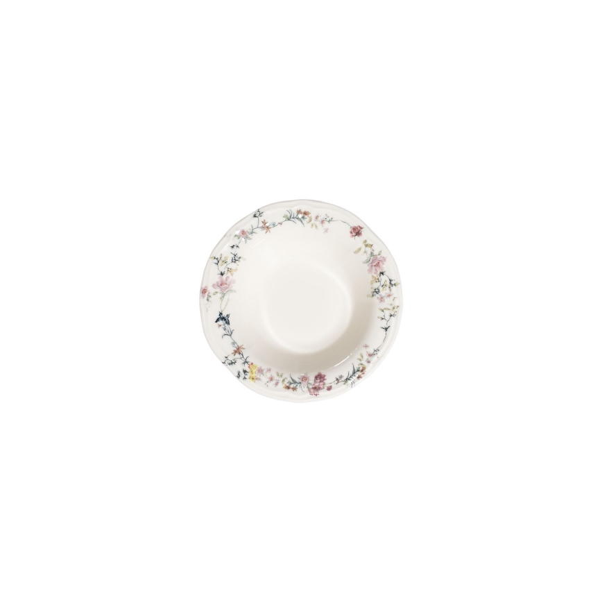 Conjunto de jantar 24 peças em porcelana, multicolorido