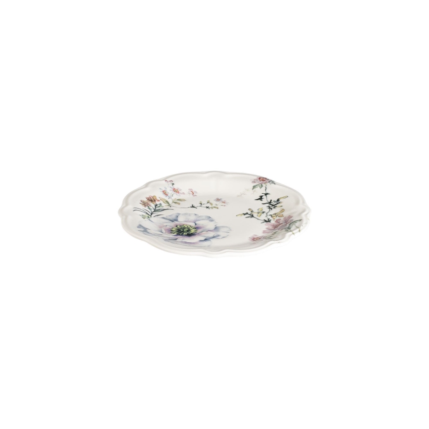 Conjunto de jantar 24 peças em porcelana, multicolorido