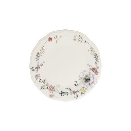 Conjunto de jantar 24 peças em porcelana, multicolorido