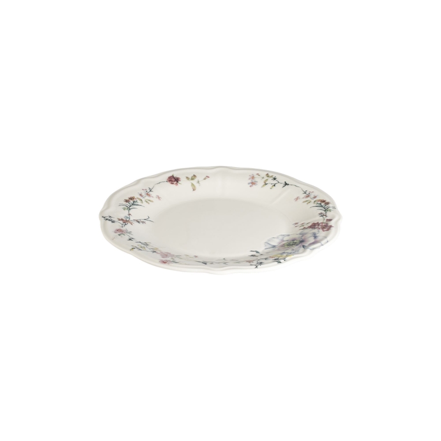 Conjunto de jantar 24 peças em porcelana, multicolorido