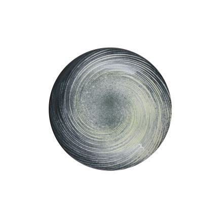 Conjunto de jantar 24 peças em porcelana, verde/preto