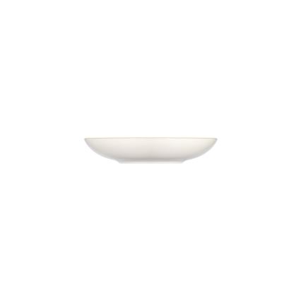 Conjunto de jantar 24 peças em porcelana — branco/azul/dourado