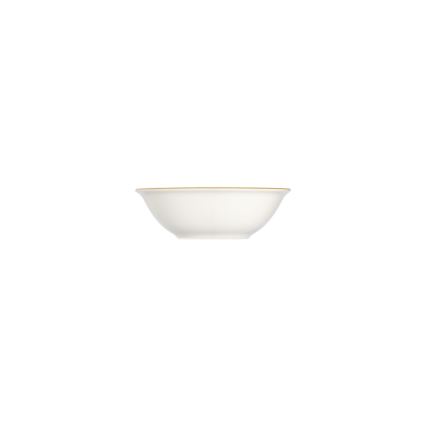 Conjunto de jantar 24 peças em porcelana — branco/azul/dourado