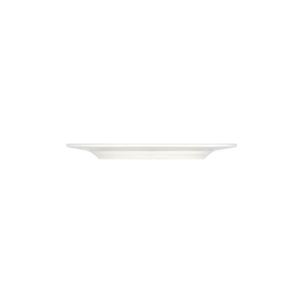 Conjunto de jantar 24 peças em porcelana — branco, verde e amarelo