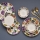Conjunto de jantar 24 peças multicolorido/cerâmica