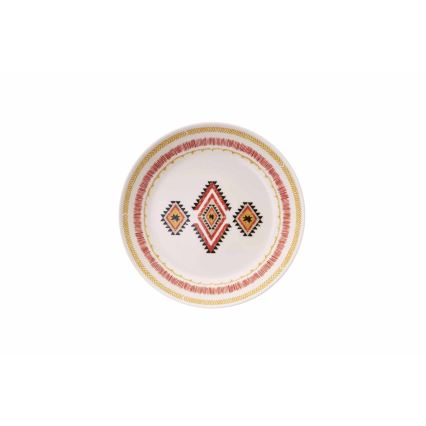 Conjunto de jantar 24 peças multicolorido/cerâmica