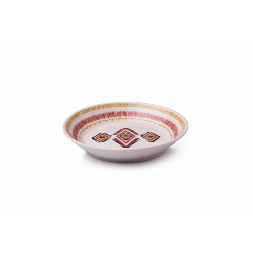 Conjunto de jantar 24 peças multicolorido/cerâmica