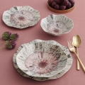 Conjunto de jantar 24 peças multicolorido/porcelana
