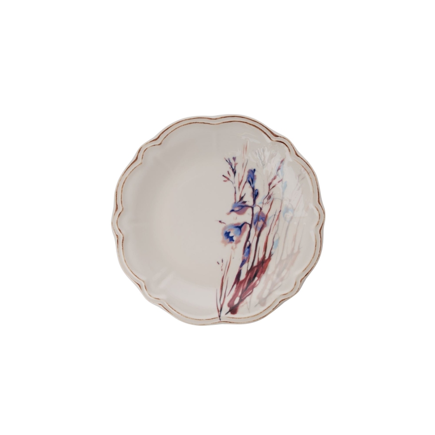 Conjunto de jantar 24 peças multicolorido/porcelana