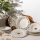 Conjunto de jantar 24 peças multicolorido/porcelana