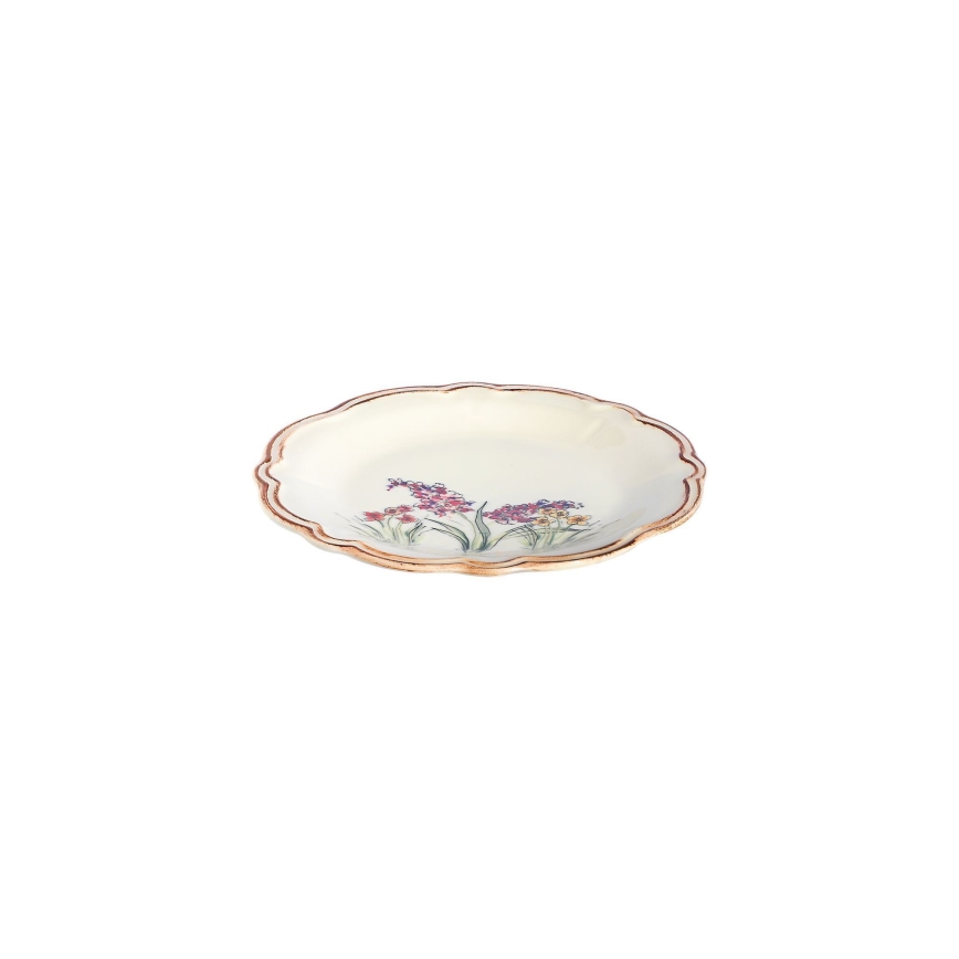 Conjunto de jantar 24 peças multicolorido/porcelana