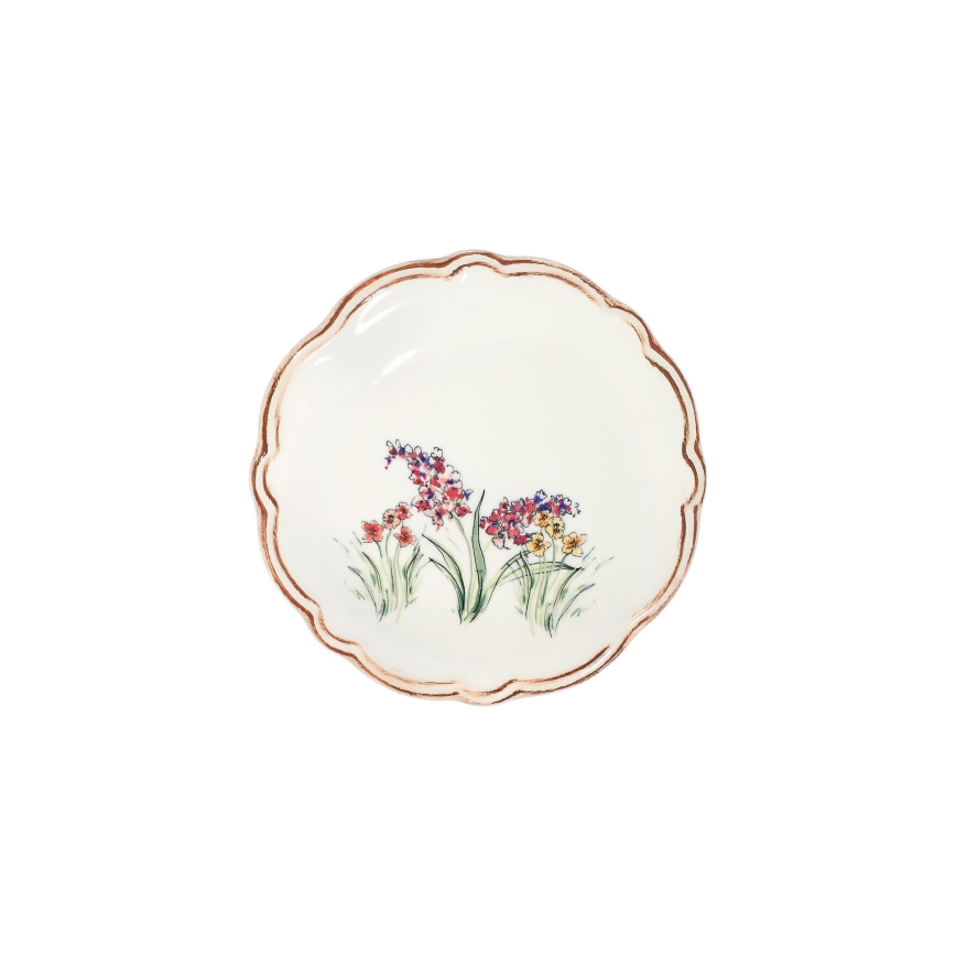 Conjunto de jantar 24 peças multicolorido/porcelana