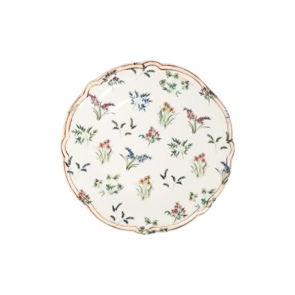 Conjunto de jantar 24 peças multicolorido/porcelana