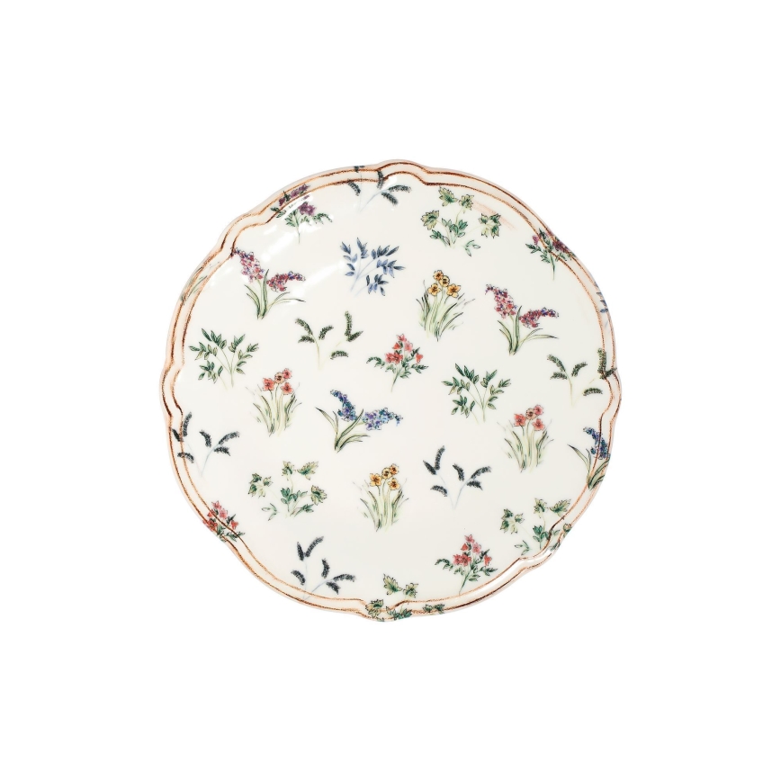 Conjunto de jantar 24 peças multicolorido/porcelana