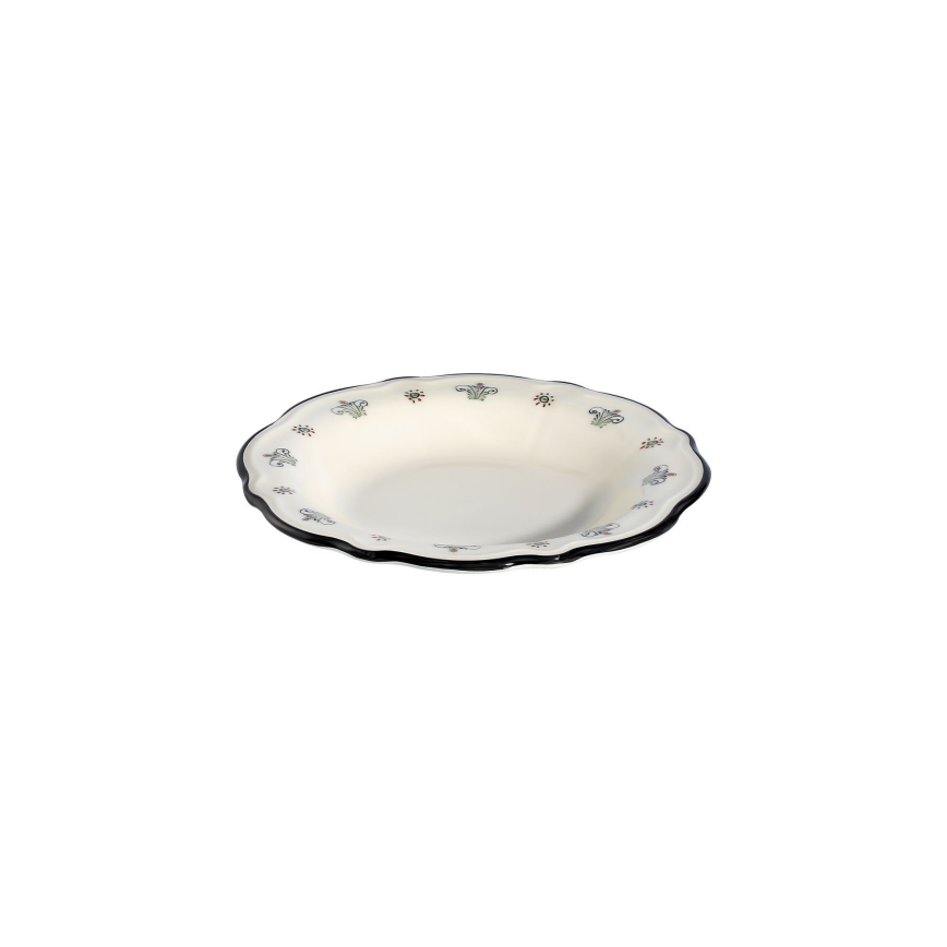 Conjunto de jantar 24 peças multicolorido/porcelana