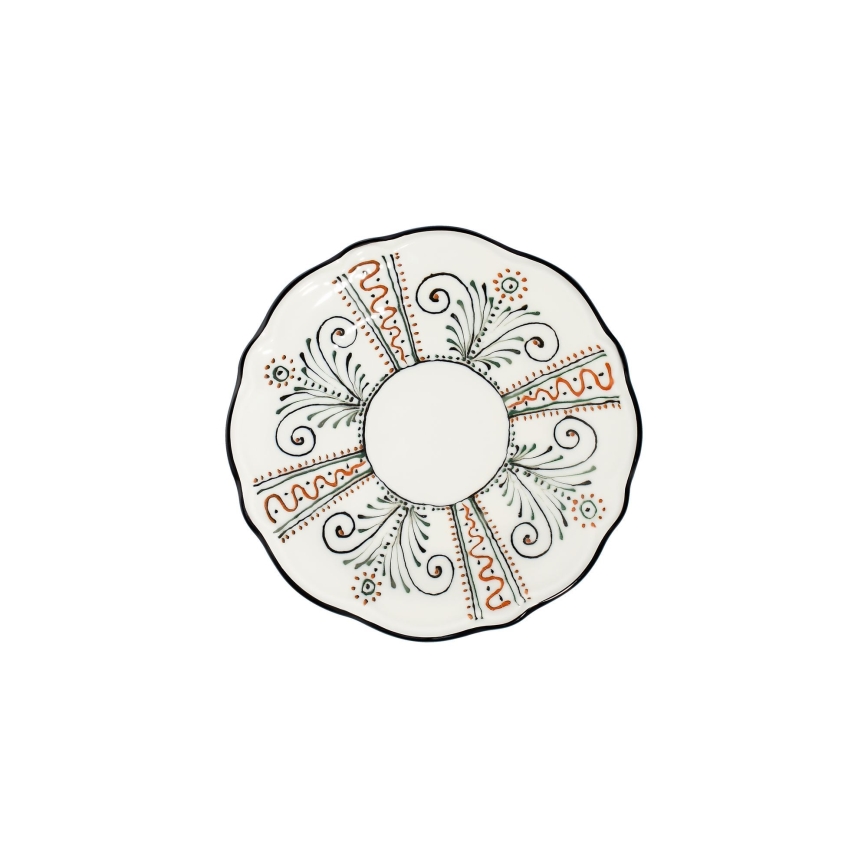 Conjunto de jantar 24 peças multicolorido/porcelana