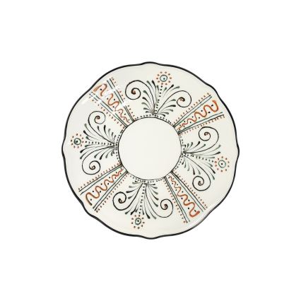 Conjunto de jantar 24 peças multicolorido/porcelana