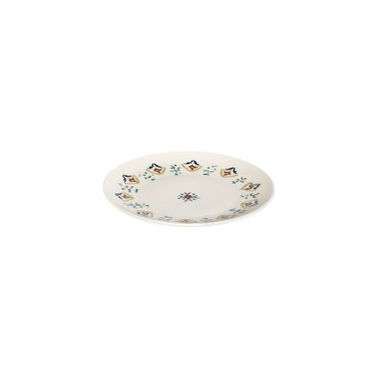 Conjunto de jantar 24 peças multicolorido/porcelana
