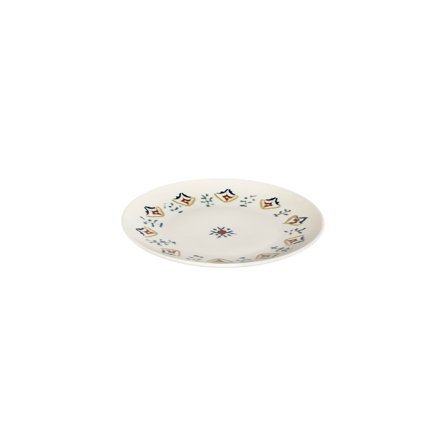 Conjunto de jantar 24 peças multicolorido/porcelana