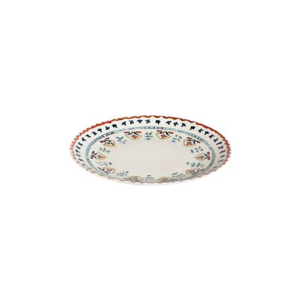 Conjunto de jantar 24 peças multicolorido/porcelana