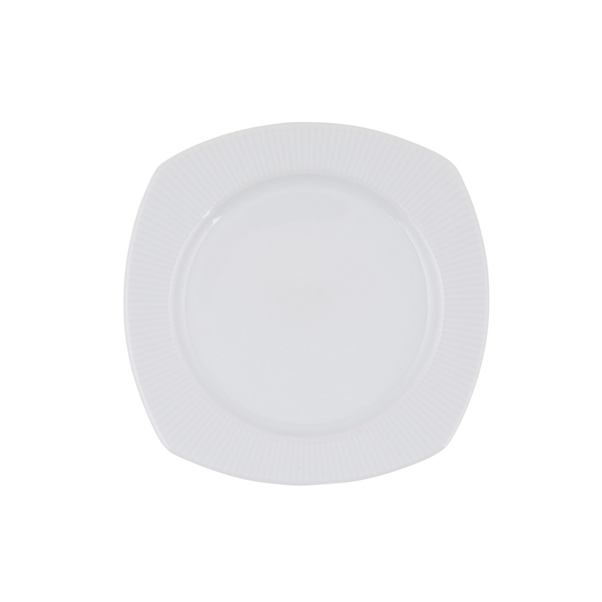 Conjunto de jantar 24 peças, porcelana branca