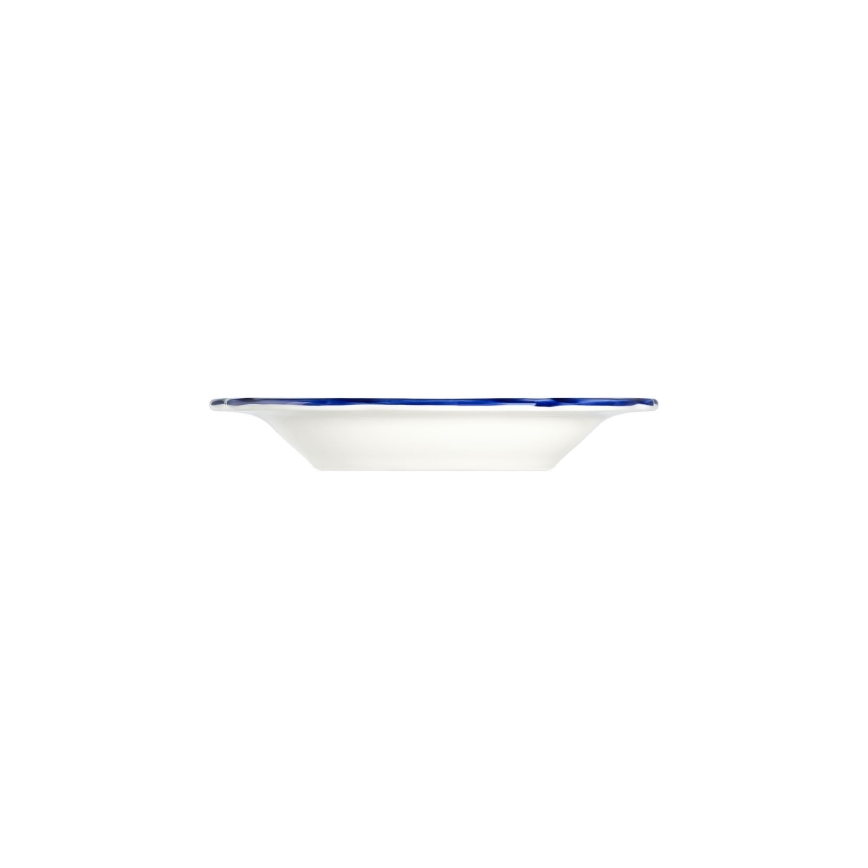 Conjunto de jantar 24 peças, porcelana, branco/azul/amarelo