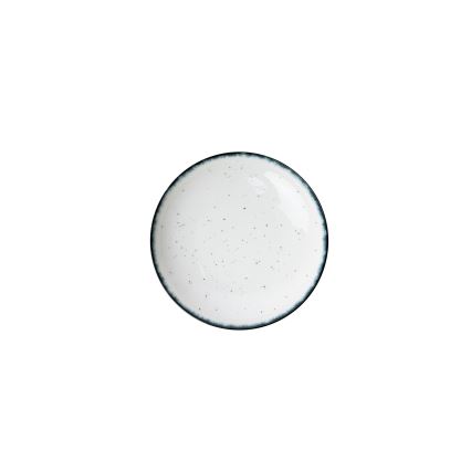 Conjunto de jantar 24 peças, porcelana, branco/preto