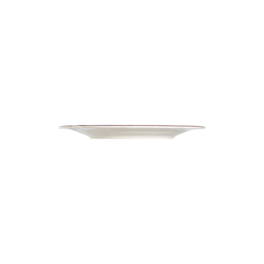 Conjunto de jantar 24 peças, porcelana, branco/rosa