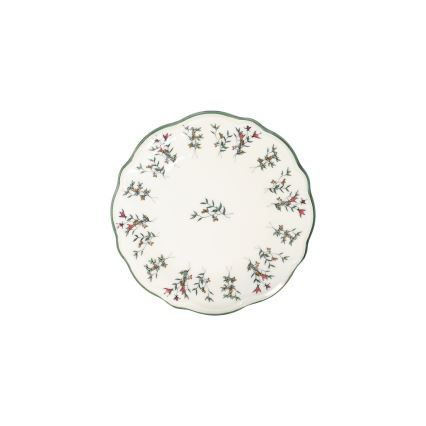 Conjunto de jantar 24 peças, porcelana, branco/verde/vermelho