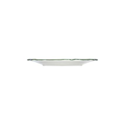 Conjunto de jantar 24 peças, porcelana, branco/verde/vermelho