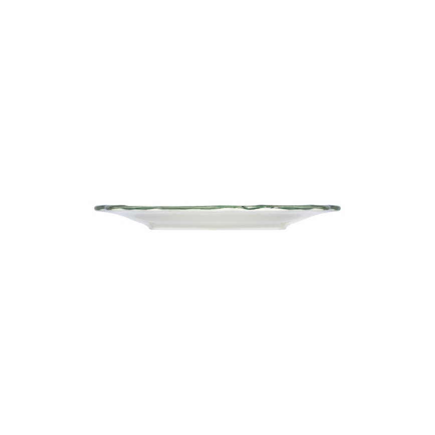 Conjunto de jantar 24 peças, porcelana, branco/verde/vermelho