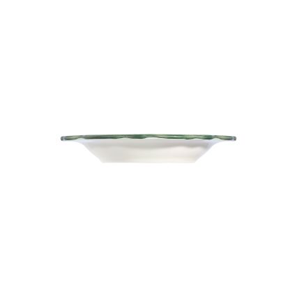 Conjunto de jantar 24 peças, porcelana, branco/verde/vermelho