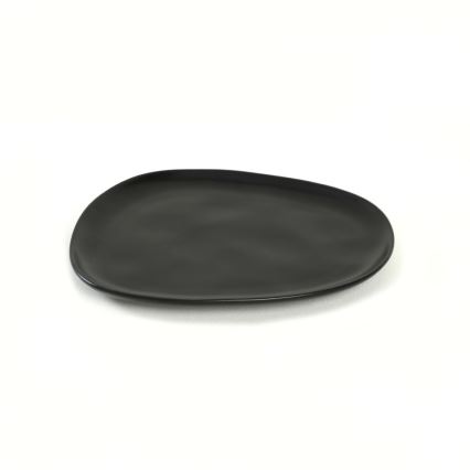 Conjunto de jantar 24 peças preto/grés