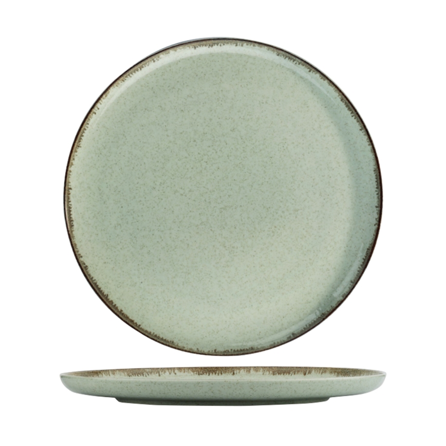Conjunto de jantar 24 peças verde/porcelana