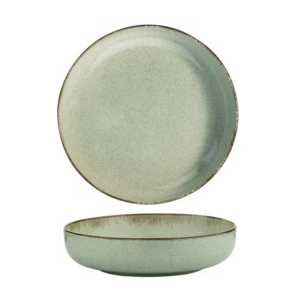 Conjunto de jantar 24 peças verde/porcelana