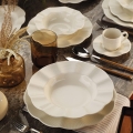 Conjunto de jantar 26 peças, porcelana branca