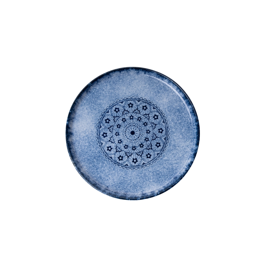 Conjunto de jantar 27 peças azul/porcelana