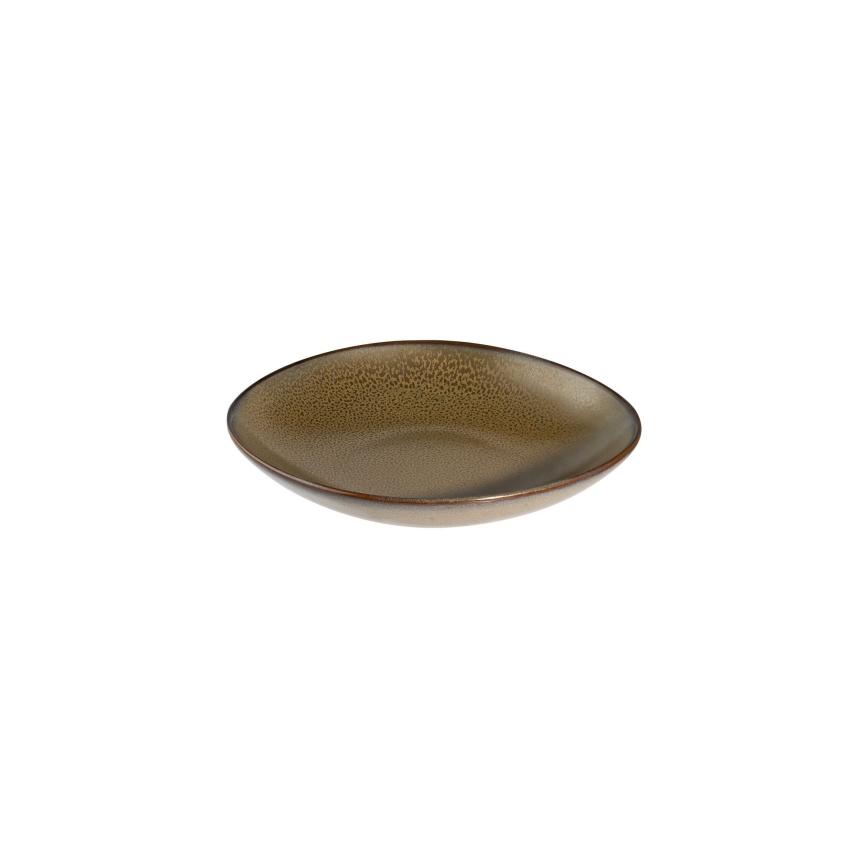 Conjunto de jantar 27 peças, porcelana, branco/marrom