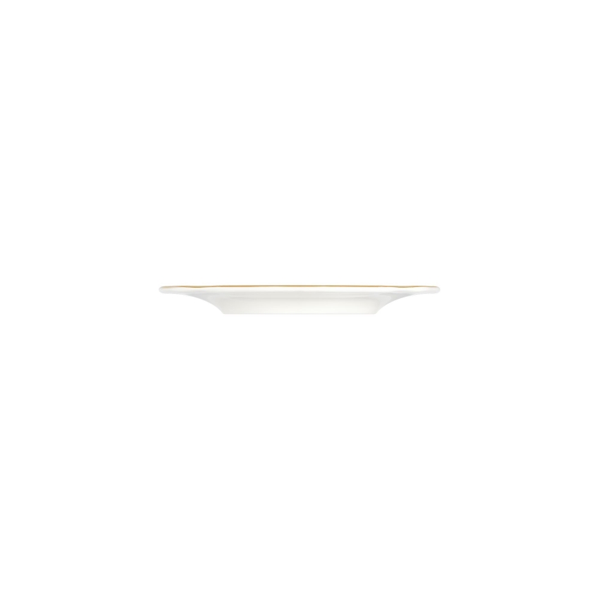 Conjunto de jantar 53 peças branco/dourado/porcelana