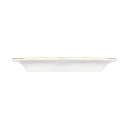Conjunto de jantar 53 peças branco/dourado/porcelana
